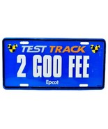 Disney Epcot Test Track 2 GOO FEE Metal License Plate Vintage 1997 - €8,64 EUR