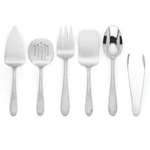 Lenox Garvey Serving Set 6 PC Hostess Flatware Hammer Finish 18/10 Stain... - €64,27 EUR