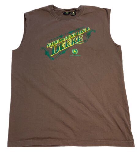 John Deere Nothing Runs Like A Deere Muscle Sleeveless Shirt - $17.85