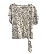 Womens West K Floral Woven Print Surplice Top, L (10-12) - $30.21 CAD