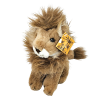 10&quot; Vintage 1994 Gibson Brown / Tan Lion Stuffed Animal Plush Toy W Tag - £21.97 GBP