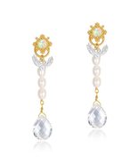 Elegant Long Chain Beading Women Earrings Drop Dangle Gemstone Earring J... - $78.39