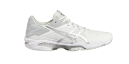ASICS Womens Sneakers Gel-Solution Speed 3 Solid White Size UK 8 E650N - £60.00 GBP