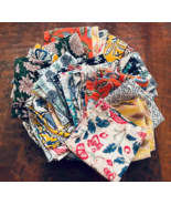 20PCS Lady Handkerchiefs 100% Cotton Hankies Handkerchief Pocket Vintage... - $884.86 MXN