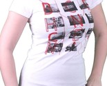 Bench GB Mujer Blanco Crimen Escena Fotografías Camiseta BLGA2374 Nwt - £13.22 GBP