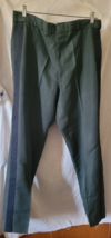 VTG Men's Creighton Dress Military Pants 36" Waist Green Button Zipper A... - $16.99