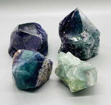 ~7# Flat Of Fluorite, Polished Top - $472.99