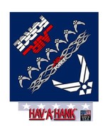 USA MADE US UNITED STATES AIR FORCE FLAMES BANDANA HEAD WRAP HANKY Scarf... - $12.99