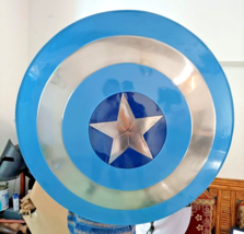 New Legend Captain America Blue Shield Avengers Metal Prop Replica Shield Gift - £75.79 GBP