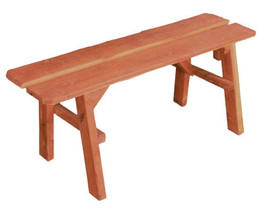 48&quot; PICNIC TABLE BENCH - Amish Red Cedar Outdoor Patio Furniture - £271.41 GBP
