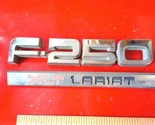 87-91 Ford  F-250 XLT Lariat Side Emblem Nameplate Badge OEM Factory  - £14.45 GBP