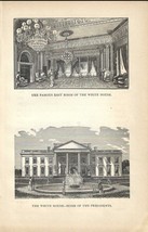 The White House and the East Room Original 1884 Print First Edition 5 x 7 - £17.03 GBP