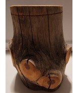 VTG Wood Log Trinket Box Folk Art Rustic Stash cabin decor - €25,57 EUR