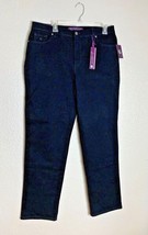 New Gloria Vanderbilt Womens Sz 14 Short Black Amanda Jeans Slimming Her... - $16.82