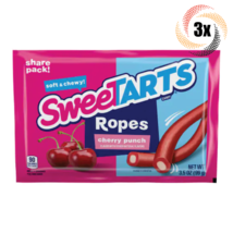 3x Packs Sweetarts Ropes Cherry Punch Assorted Flavor King Size Candy | 3.5oz - £11.44 GBP