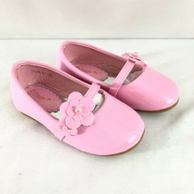 Dream Pairs Toddler Girls Mary Jane Flats Faux Leather Floral Applique P... - $9.74