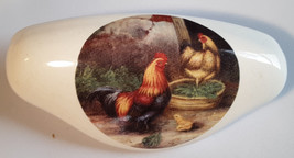 Ceramic Cabinet Drawer Pull Rooster freerange Chicken #1 - £6.66 GBP