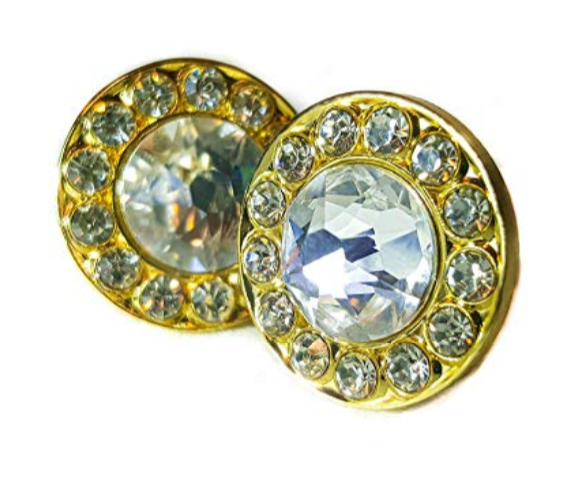 FRANCISCO MEN&#39;S Gift Cufflink Set/Gold Tuxedo, Round Wedding/Business/Bi... - $9.80