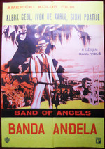 1957 Original Movie Poster Band of Angels Raoul Walsh  Clark Gable  Sidney Poiti - £35.48 GBP