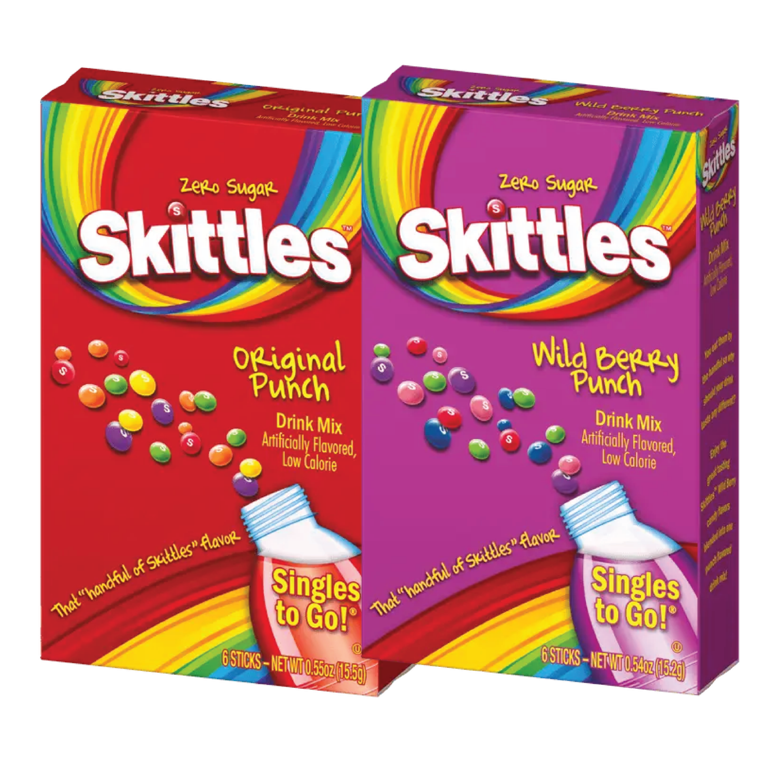Primary image for Skittles Singles To Go Variety Drink Mix | 6 Packets Each | Mix & Match Flavors