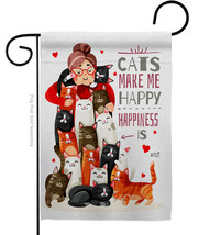 Crazy Cat Lady Garden Flag 13 X18.5 Double-Sided House Banner - £15.91 GBP