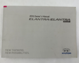 2016 Hyundai Elantra Coupe Owners Manual Handbook OEM M04B36025 - £21.25 GBP
