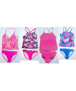 Op Girls 2 Pc Tankini Swimsuits 4 To Choose From Sizes 4-5, 10-12 or 14-... - £10.22 GBP