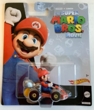 NEW Mattel HKD42 Hot Wheels Super Mario Bros. Movie MARIO Standard Kart 1:64 Car - £11.79 GBP