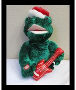 Dandee Singing Bullfrog with Guitar and Santa Hat Singing Joy To The World - $544.71 MXN