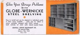 Auburn New York Advertising Card Ink Blotter Central Office Equipment Wernicke - $8.90