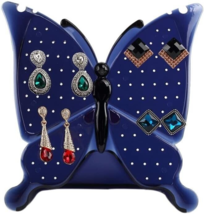 Butterfly Earring Display Stand / Blue Stud Earring Holder / Jewellery Rack - £6.43 GBP