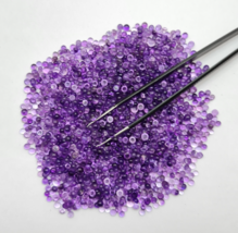 100 Pieces 2 to 3 MM Natural Amethyst Gemstone Cabochon, Top Quality Ame... - $14.99