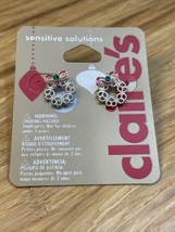 NEW Claire&#39;s Christmas Wreath Xmas Holiday Earrings Estate Jewelry Find ... - $221.43 MXN