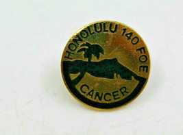 FOE Honolulu Hawaii # 140 Cancer Fraternal Order of Eagles Pinback Pin Button - £10.82 GBP
