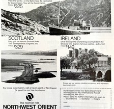 Northwest Orient Air Lines 1979 Advertisement Aviation Scandinavia Europ... - £19.90 GBP
