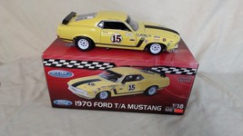 WELLY 1970 FORD MUSTANG BOSS 302 #15 GEORGE FOLLMER YELLOW SCALE 1:18 - $119.99