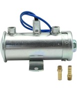12V Power Flow Electric Fuel Pump Cylindrical Electric Fuel Pump for Mot... - $69.68