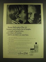 1966 Bonne Bell Plus 30 Estrogen Hormone Preparation Ad - £14.54 GBP