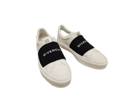 GIVENCHY Urban Street Mens Slip On Leather Sneakers in Black and White - Size 43 - £377.57 GBP