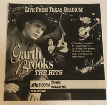 Garth Brooks The Hits Concert Tv Guide Vintage Print Ad Tpa4 - £4.43 GBP