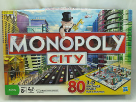 Monopoly City 2009 With 80 3-D Buildings Hasbro Canada New Open Box - £27.96 GBP