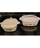 Rare Corning Ware 2  Small  Pans Life of Spice  With Lids - $650.41 MXN