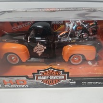 Harley Davidson Truck Maisto Diecast 1948 Ford F-1 Pickup W 1958 FLH DUO... - $368.96 MXN