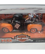 Harley Davidson Truck Maisto Diecast 1948 Ford F-1 Pickup W 1958 FLH DUO... - €16,81 EUR