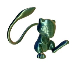 Silk BLUE/GREEN Mew - Paintable Pokemon 3D Model Paint &amp; Brush - Kids Toy - PP3D - £13.33 GBP