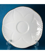 Shelley Regency White 5-3/4&quot; Dainty Saucer Gold Trim Excellent Fine Bone... - £3.99 GBP