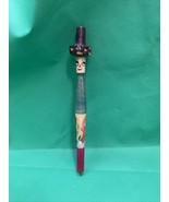 Carved Painted Wooden Ink Pen Holder Made In Mexico Souvenir Travel Trip KG - £5.34 GBP