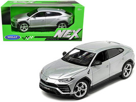 Lamborghini Urus Gray Metallic &quot;NEX Models&quot; 1/24 Diecast Model Car by Welly - £33.66 GBP