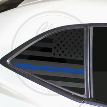 Fit Chevy Camaro 2010-2015 Rear Quarter Window American Flag Vinyl Decal Sticker - £15.61 GBP