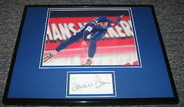 Bonnie Blair Signed Framed 11x14 Photo Display JSA US Olympian - £50.61 GBP